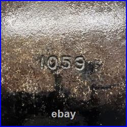 Wagner Ware Sidney -0- Stylized Logo 1059C #9 Cast Iron Frypan