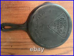 Wagner Ware Sidney #3 Cast Iron Skillet Pan Pie Logo 1053