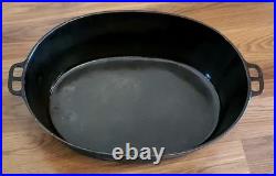 Wagner Ware Sidney #9 Drip Drop Oval Roaster 1289 A withLid Excellent Condition