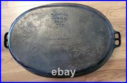 Wagner Ware Sidney #9 Drip Drop Oval Roaster 1289 A withLid Excellent Condition