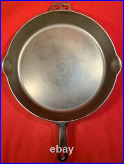 Wagner Ware Sidney Cast Iron # 14 Pie Logo Skillet