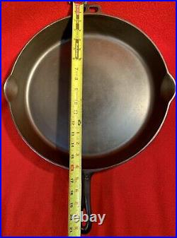 Wagner Ware Sidney Cast Iron # 14 Pie Logo Skillet