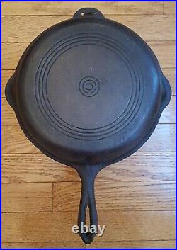 Wagner Ware Sidney, O #1402 Vintage Cast Iron Hinged Deep Double Skillet Set