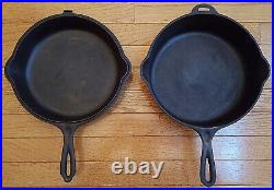 Wagner Ware Sidney, O #1402 Vintage Cast Iron Hinged Deep Double Skillet Set