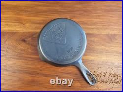 Wagner Ware Sidney O #3 Vintage Restored Cast Iron Skillet Pie Logo 1053
