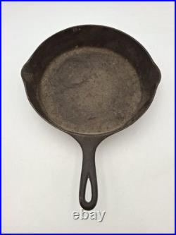 Wagner Ware Sidney -O- #9 Cast Iron Skillet Double Spouts