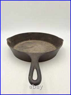 Wagner Ware Sidney -O- #9 Cast Iron Skillet Double Spouts