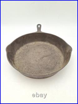 Wagner Ware Sidney -O- #9 Cast Iron Skillet Double Spouts Wagner Ware Sidney -O- #9 Cast Iron Skillet Double Spouts