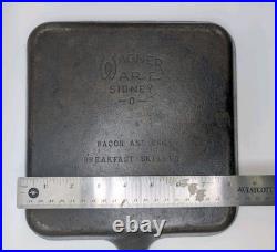 Wagner Ware Sidney O Bacon and Egg Breakfast Skillet Cast Iron #1101 A