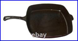 Wagner Ware Sidney -O- Cast Iron 11-1/4 Square Skillet 1220 Seasoned Lays Flat