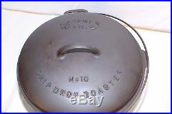 Wagner Ware Sidney -O- Cast Iron Dutch Oven # 1270 Drip Drop Roaster Restored