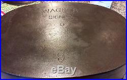 Wagner Ware Sidney O Cast Iron Oval Roaster #9 with lid Rare