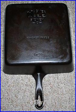 Wagner Ware Sidney-o- Cast Iron Square Chicken Fryer #1400