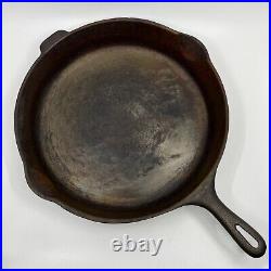 Wagner Ware Unmarked Cast Iron #12 14 Skillet