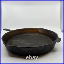Wagner Ware Unmarked Cast Iron #12 14 Skillet