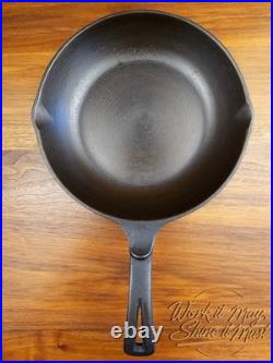 Wagner Ware Vintage Restored Cast Iron 9 inch Chef Skillet Made in USA (X)