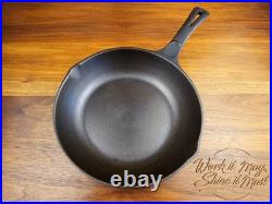 Wagner Ware Vintage Restored Cast Iron 9 inch Chef Skillet Made in USA (X)