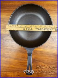 Wagner Ware Vintage Restored Cast Iron 9 inch Chef Skillet Made in USA (X)