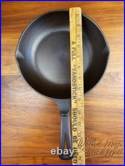 Wagner Ware Vintage Restored Cast Iron 9 inch Chef Skillet Made in USA (X)