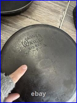 Wagner cast iron skillet 1060 B Lot Of Other Cast Iron