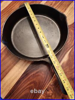 Wagner's 1891 Original #12 Skillet, 13-3/8 Inch, MIUSA, Cleaned & Seasoned