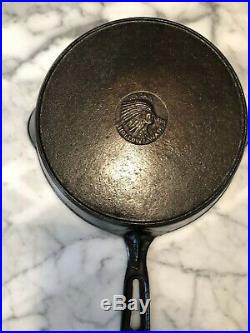 Wapak #8 Cast Iron Skillet / Crisp Logo Indian Head