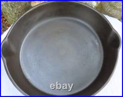 Wapak #9 Indian Chief Logo Cast Iron Skillet