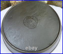 Wapak #9 Indian Chief Logo Cast Iron Skillet