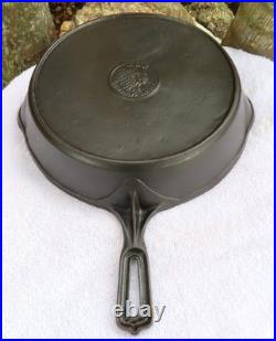 Wapak #9 Indian Chief Logo Cast Iron Skillet