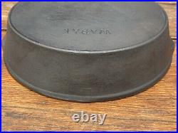 Wapak Cast Iron #7 Skillet with Erie and Shield Markers Mark Ghost Marks