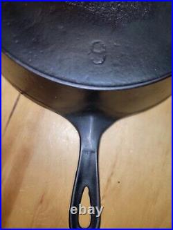 Wapak Cast Iron #9 Skillet with Erie Ghost Marks