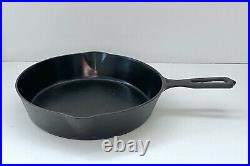 Wapak High Grade Hollow Ware #8 / 10 Indian Head Cast Iron Skillet SITS FLAT