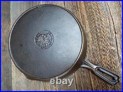 Wapak High Grade Hollow Ware #8 / 10 Indian Head Cast Iron Skillet, restored