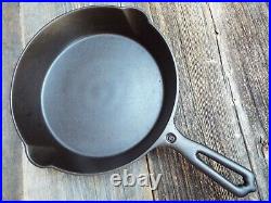 Wapak High Grade Hollow Ware #8 / 10 Indian Head Cast Iron Skillet, restored