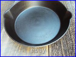 Wapak High Grade Hollow Ware #8 / 10 Indian Head Cast Iron Skillet, restored