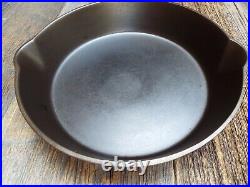 Wapak High Grade Hollow Ware #8 / 10 Indian Head Cast Iron Skillet, restored