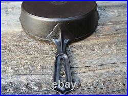 Wapak High Grade Hollow Ware #8 / 10 Indian Head Cast Iron Skillet, restored