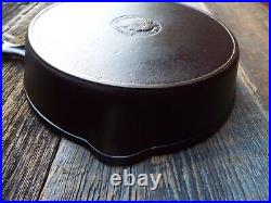 Wapak High Grade Hollow Ware #8 / 10 Indian Head Cast Iron Skillet, restored