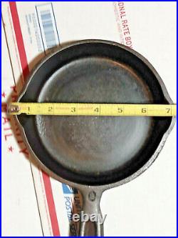 Wapak Indian Head Hollow Ware Cast Iron Skillet #3 (collector Quality)