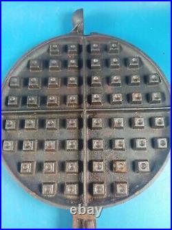 Wardway cast iron waffle maker Pat'd 9-15-25