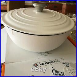 Williams Sonoma Le Creuset Cast Iron Soup Pot Matte White Nib