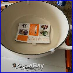 Williams Sonoma Le Creuset Cast Iron Soup Pot Matte White Nib